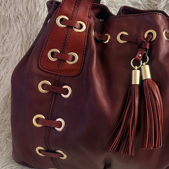 Michael Kors Vintage 2006” Astor Grommet Laced Large Leather Hobo Bag - Picture 15 of 15